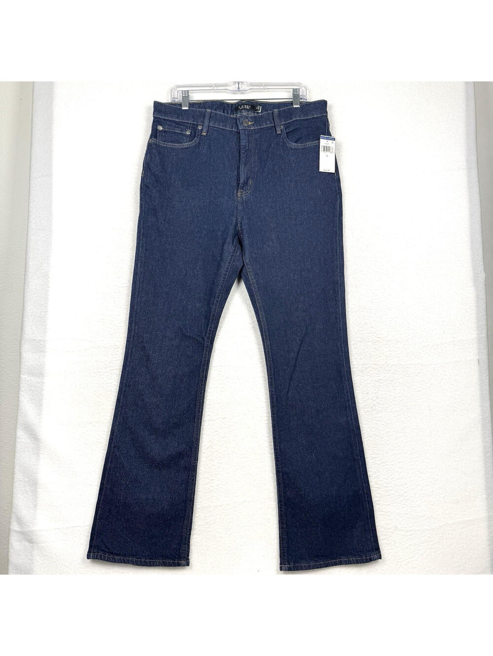 Ralph Lauren Womens Size 14 Boot Cut Dark Wash Denim Jeans NEW